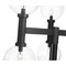 Z-Lite Laurent Outdoor Post Mount Fixture, 6-Light, 39 In.W x 34.5 In.H, Black/Clear Seedy 599BP6-BK - alternate 3